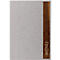 Sigel Porte-menus SM222, A4, incl. 2 pochettes transparentes doubles pour 8 pages A4, reliure caoutchouc, bois/PU, marron-gris clair, 1 pièce