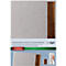 Sigel Porte-menus SM222, A4, incl. 2 pochettes transparentes doubles pour 8 pages A4, reliure caoutchouc, bois/PU, marron-gris clair, 1 pièce