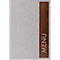 Sigel Porte-menus SM223, A5, incl. 2 pochettes transparentes doubles pour 8 pages A5, reliure caoutchouc, bois/PU, marron-gris clair, 1 pièce