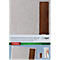 Sigel Porte-menus SM223, A5, incl. 2 pochettes transparentes doubles pour 8 pages A5, reliure caoutchouc, bois/PU, marron-gris clair, 1 pièce