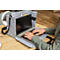 Sigel sacoche pour ordinateur portable Desk Sharing Bag Workspace M/L, pour 1 ordinateur portable jusqu'à 16″, feutre synthétique, gris clair