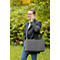 Sigel sacoche pour ordinateur portable Desk Sharing Bag Workspace M/L, pour 1 ordinateur portable jusqu'à 16″, feutre synthétique, gris foncé