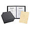 Sigel Sparset, 5 chemises pour cartes de menu avec 10 pochettes transparentes, 100 papiers à motifs 'Marbre', anthracite