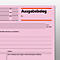 sigel® uitgavebewijs AG615, DIN A6, 50 vellen, roze