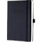 Sigel weekkalender Conceptum 2024/2025, A5, hardcover, 256 pagina's, met pennenlus en elastiek, B 148 x D 23 x H 213 mm, zwart