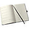 Sigel weekkalender Conceptum 2024/2025, A5, hardcover, 256 pagina's, met pennenlus en elastiek, B 148 x D 23 x H 213 mm, zwart