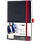 Sigel weekkalender 'Conceptum 2025', 192 pagina's, DIN A5, geruit, softwave-oppervlak, elastieksluiting, DE/EN/FR/NL, zwart-rood
