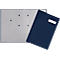 Signataire PAGNA, 20 divisions, revêtement carton/lin, bleu