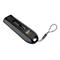 Schwarzer USB-Stick mit Aufschrift 256GB und USB 3.1, mit Band. Auf weiÃŸem Hintergrund.