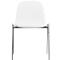 Silla de carcasa Beta, apilable, ancho 400 x fondo 420 x alto 460 mm, base cromada, blanco