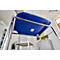 Silla de carcasa Beta, apilable, anchura 400 x profundidad 420 x altura 460 mm, marco cromado, azul