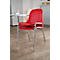 Silla de carcasa Beta, apilable, anchura 400 x profundidad 420 x altura 460 mm, marco cromado, rojo