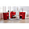 Silla de cóctel NowyStyl CLUB, imitación de cuero (100% poliéster), totalmente tapizada, altura del asiento 455 mm, rojo