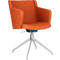 Silla de conferencia Sitness 1.0, asiento tridimensional, ajustable en altura, giratorio, naranja