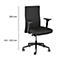 Silla de oficina Dauphin to-strike work comfort pro, con reposabrazos, mecanismo sincronizado, asiento contorneado, negro