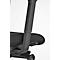 Silla de oficina Giroflex 353, con reposabrazos, mecanismo autosincrónico, asiento contorneado, respaldo de malla 3D, negro/negro