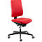 Silla de oficina original Steifensand CETO CT1310, mecanismo sincronizado, sin reposabrazos, soporte lumbar, rojo