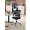 Silla de oficina Schäfer Shop Select NET MATIC, con reposabrazos, mecanismo de auto-sincronización, asiento contorneado, respaldo de malla, negro/plata