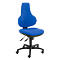 Silla de oficina Topstar ERGO POINT, mecanismo sincronizado, sin reposabrazos, asiento ergonómico especial, azul
