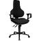 Silla de oficina Topstar ERGO POINT, mecanismo sincronizado, sin reposabrazos, asiento ergonómico especial, negro