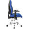 Silla de oficina Topstar FEEL GOOD, mecanismo sincronizado, sin reposabrazos, respaldo alto, asiento grande y contorneado, azul