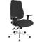 Silla de oficina Topstar FEEL GOOD, mecanismo sincronizado, sin reposabrazos, respaldo alto, asiento grande y contorneado, negro