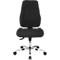 Silla de oficina Topstar FEEL GOOD, mecanismo sincronizado, sin reposabrazos, respaldo alto, asiento grande y contorneado, negro