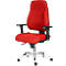 Silla de oficina Topstar FEEL GOOD, mecanismo sincronizado, sin reposabrazos, respaldo alto, asiento grande y contorneado, rojo