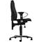 Silla de oficina Topstar SENSUM, contacto permanente, con reposabrazos, apoyo lumbar, asiento ortopédico 3D, negra