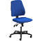 Silla de oficina YOUNICO PLUS 8 de Prosedia, mecanismo sincronizado, sin reposabrazos, respaldo medio alto, azul