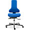 Silla de trabajo Tec profile IS 2011 AB, mecanismo sincr. con regul. autom. inclinación del asiento, sin reposabrazos, azul índigo
