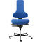 Silla de trabajo Tec profile IS 2011 BS2, mecanismo sincr. con regul. inclinación/profundidad asiento, sin reposabrazos, azul índigo