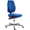 Silla giratoria de trabajo ESD Industry Tec classic IS 2087, sin reposabrazos, Syncro®-Tension, respaldo alto, azul agua