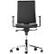 Silla NowyStyl Navigo bro, con reposabrazos, mecanismo síncrono, asiento contorneado, negro/plata