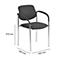 Silla para visitas Styl, antracita, cromado, apilable hasta 6 unidades