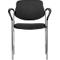 Silla para visitas Styl, negro, cromado, apilable hasta 6 unidades