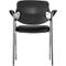 Silla para visitas Styl, negro, cromado, apilable hasta 6 unidades