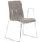 Silla para visitas ZEROS´SE, cromo/gris