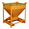 Silo tipo SG-D 375, con aberturas para entrada de horquillas, lacado, naranja