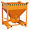 Silo type SG 375, Fourreaux, volume 375 L, orange RAL 2000