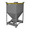 Silo type SG-D 600, avec fourreaux, laqué, gris