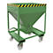 Silo type SRE 375, fermeture ciseaux, volume 375 L, laqué, vert RAL 6011
