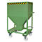 Silo type SRE 600, fermeture ciseaux, volume 600 L, laqué, vert RAL 6011