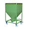 Silobehälter Typ SR 600, Räder, Inhalt 600 Liter, grün RAL 6011