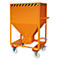 Silobehälter Typ SRE 600, Scherenverschluss, Inhalt 600 Liter, lackiert, orange RAL 2000