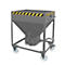 Silocontainer type SR 375, wielen, inhoud 375 liter, grijs RAL 7005