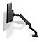 Single-Monitorarm Ergotron HX, bis 49 Zoll, höhen-/tiefenverstellbar, Neigungsfunktion, VESA, matt-schwarz