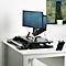 Sitz-/Steh Workstation Fellowes Corsivo, bis 17 kg, B 615 x T 800 x H 110 mm, schwarz