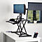 Sitz-/Steh Workstation Fellowes Corsivo, bis 17 kg, B 615 x T 800 x H 110 mm, schwarz