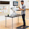 Sitz-Steh Workstation Fellowes Lotus™ DX, Monitorplattform & Tastaturablage, Ladestation & 2 x USB, höhenverstellbar, Microban®-Beschichtung, weiß
